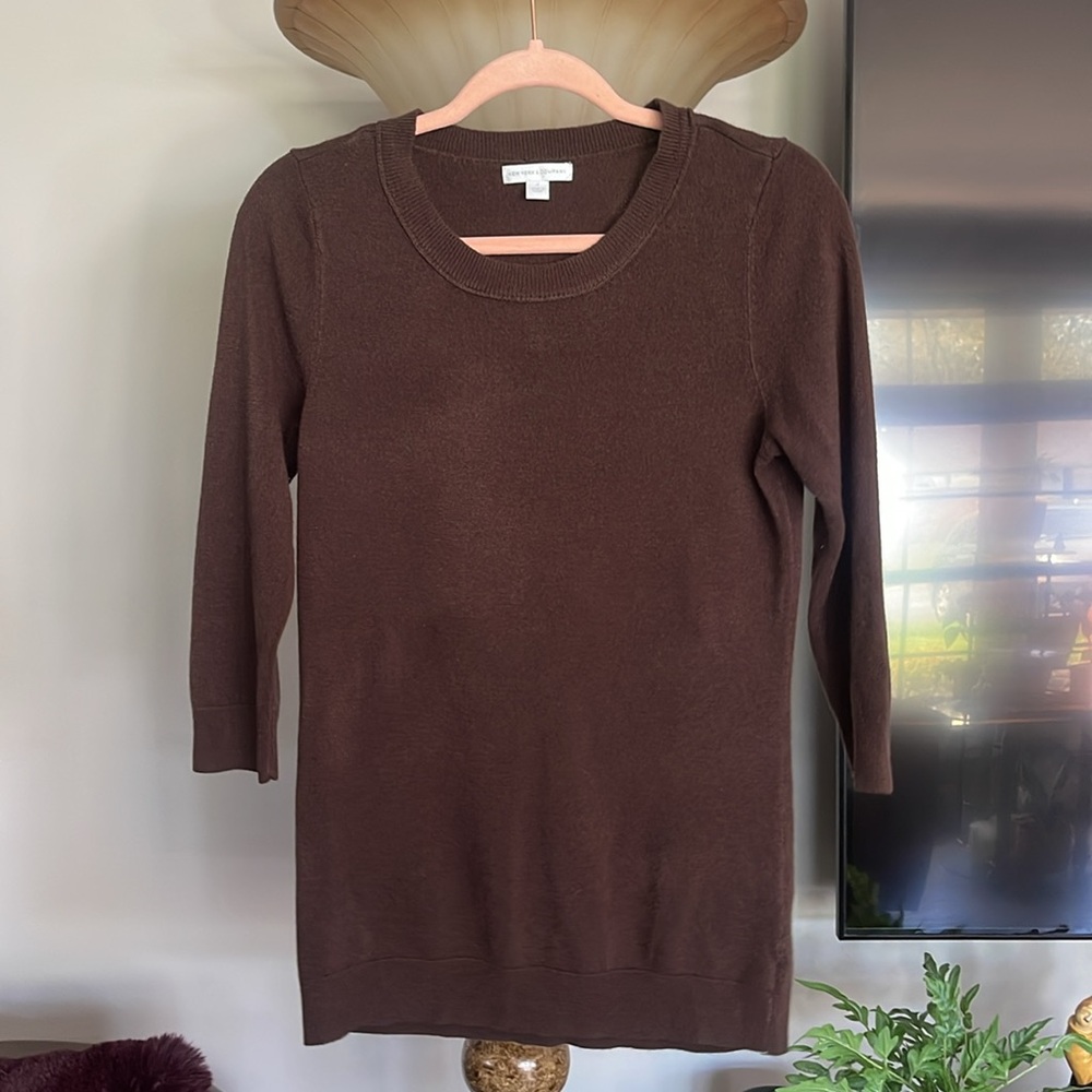Chocolate Brown 3/4 length sweater